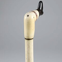 Whaler Made Naughty Nelly Cane, 19th Century
