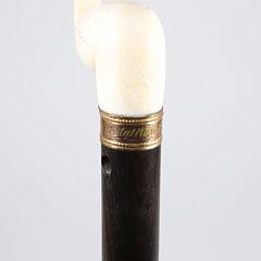 Whaler Made Naughty Nelly Walking Stick, 19th Century