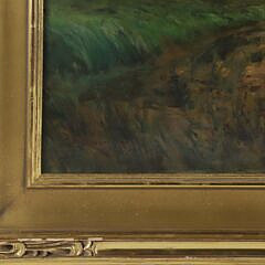 Franklin B. De Haven Oil on Canvas “French Landscape” 1897