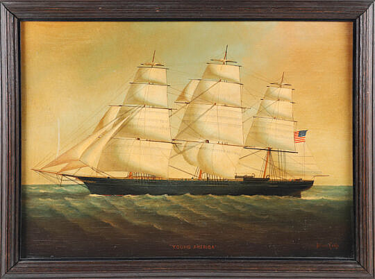 Brian Coole Oil on Panel "The Young America"