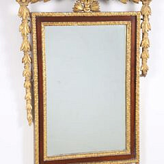 Neoclassical Parcel Gilt Mirror, 19th Century
