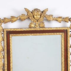 Neoclassical Parcel Gilt Mirror, 19th Century