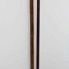 Two Japanese “Thousand Face” Walking Sticks, 19th Century