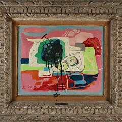 Jean De Botton Oil on Linen Abstract Still Life