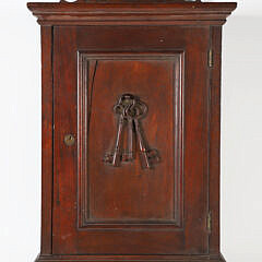 Vintage Mahogany Hanging Key Cabinet