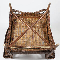 Vintage Heywood Wakefield Wicker Armchair with Maker’s Label