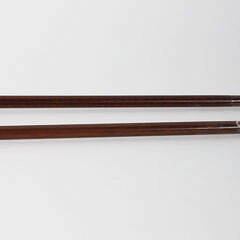 Two Sticks: Carved Parrot Head and Rooster Grip Walking Sticks, 19th Century