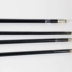 Collection of Four Antique Gold Filled Presentation Walking Sticks, 19th Century