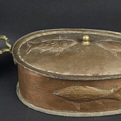 4687-955 Copper Fish Pot A