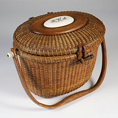 Jose Formoso Reyes (1902-1980) Nantucket Friendship Basket, circa 1977