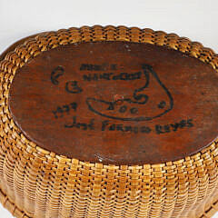 Jose Formoso Reyes Nantucket Friendship Basket, circa 1977
