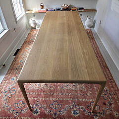 Bespoke Contemporary 10 Foot Hand Crafted Ash Dining Table