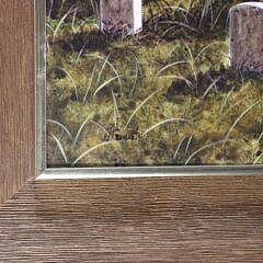 James Cromartie Acrylic on Masonite “Nantucket Cemetery”