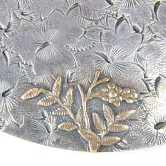 Dominick & Haff Sterling Silver Mixed Metals Covered Bowl