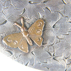 Dominick & Haff Sterling Silver Mixed Metals Covered Bowl