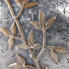 Dominick & Haff Sterling Silver Mixed Metals Covered Bowl