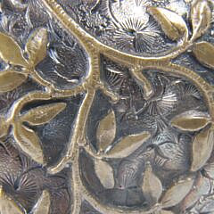 Dominick & Haff Sterling Silver Mixed Metals Covered Bowl