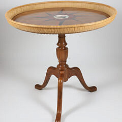 Michael and William Kane Nantucket Basket Tea Table circa 2010