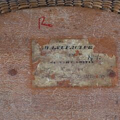 Labeled Oliver Coffin Oval Swing Handle Nantucket Basket