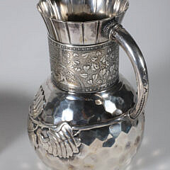 Rogers-Smith Silver Plated Pitcher, Bowl, Wine Glass, and Tray