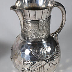 Rogers-Smith Silver Plated Pitcher, Bowl, Wine Glass, and Tray