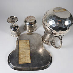 Rogers-Smith Silver Plated Pitcher, Bowl, Wine Glass, and Tray