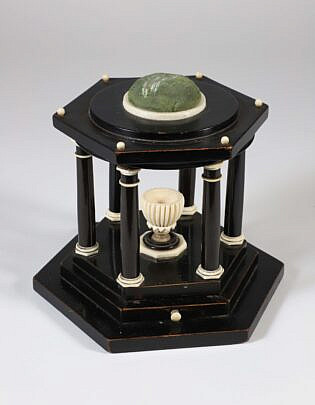 Biedermeier Pincushion in the Shape of a Temple, Central European