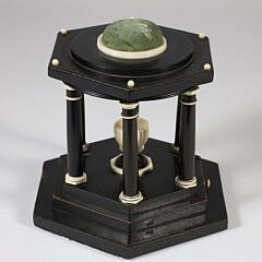 Biedermeier Pincushion in the Shape of a Temple, Central European, first half of the 19th Century