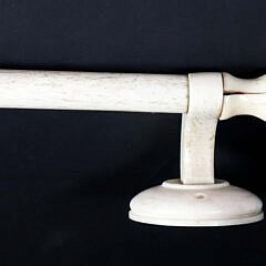 Whaleman Crafted Scarce Whale Bone Towel Bar, 19th Century