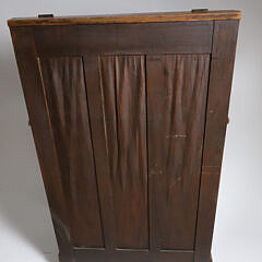Vintage Oak Dome Top Cane or Walking Stick Display Showcase