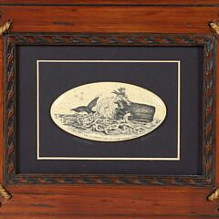 K. Mcclelland Scrimshaw Plaque "The Legendary Ride of John Tabor"