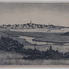 Ruth Haviland Sutton (1898-1960) “Marshes, Nantucket”, Lithograph