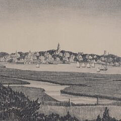Ruth Haviland Sutton (1898-1960) “Marshes, Nantucket”, Lithograph