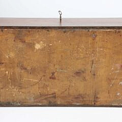 Brass Bound Exotic Wood Lap Box, 19th Century