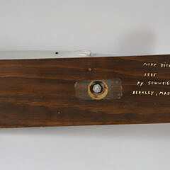 Gary Schweighardt “Moby Dick” Painted Wood Sculpture, 1985 on Stand