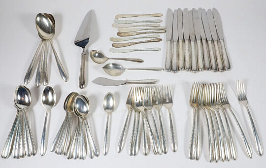 69 Piece Towle Sterling Silver Flatware Set