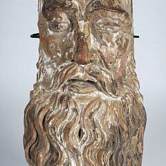 17th Century Italian Baroque Carving of a Saint with Beard