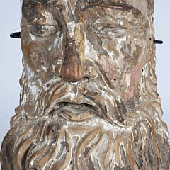 17th Century Italian Baroque Carving of a Saint with Beard