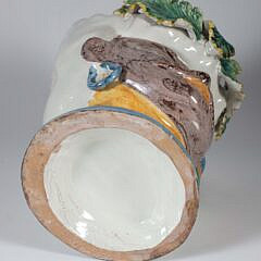 Giamoco Alessi Sicilian Pottery Face Vase Vessel from Caltagirone
