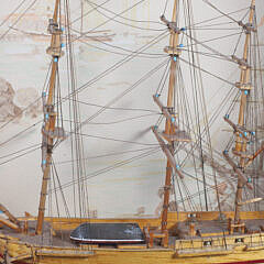 Glazed Cased Model of a British Frigate