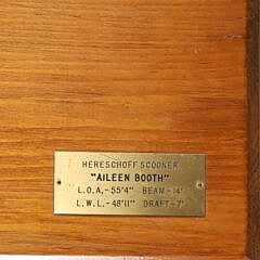 Hereschoff Half Hull Schooner “Aileen Booth” Carved by A.Dorman