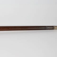 Mechanical Carved Wood Monkey Head Walking Stick, 19th Century