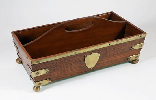 Brass Bound Cutlery Tray