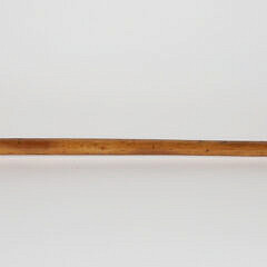 Mechanical Carved Wood Lion’s Head Walking Stick, 19th Century