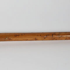 Mechanical Carved Wood Lion’s Head Walking Stick, 19th Century