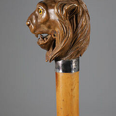 Mechanical Carved Wood Lion