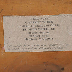 Eldred Wheeler Tiger Maple Chippendale Style Miniature Blanket Chest