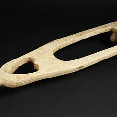 Rare Antique Whale Bone Boot Jack and Pull, 19th Century