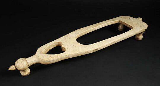 Rare Antique Whale Bone Boot Jack and Pull, 19th Century