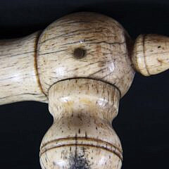 Rare Antique Whale Bone Boot Jack and Pull, 19th Century